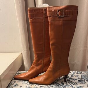 Classic Vintage Coach Tan Over the Knee Boots